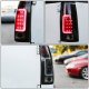 Chevy Blazer Full Size 1992-1994 Black Smoked LED Tail Lights Tube