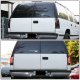 Chevy Silverado 1988-1998 Black Smoked LED Tail Lights Red Tube