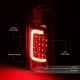 Chevy 3500 Pickup 1988-1998 Chrome LED Tail Lights Red Tube