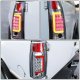 Chevy Suburban 1992-1999 Chrome LED Tail Lights Red Tube
