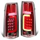 Chevy 1500 Pickup 1988-1998 LED Tail Lights Red Tube