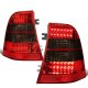 Mercedes Benz M Class 1998-2005 Red Smoked LED Tail Lights