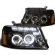 Lincoln Mark LT 2006-2008 Smoked Halo Projector Headlights LED