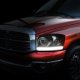 Dodge Ram 2006-2008 Black LED DRL Headlights