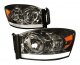 Dodge Ram 3500 2006-2009 Smoked Headlights LED DRL Tube