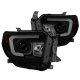 Toyota Tundra 2014-2017 Black Smoked LED DRL Projector Headlights