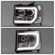 GMC Sierra 2007-2013 LED DRL Projector Headlights