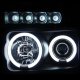 Ford F550 Super Duty 2008-2010 Black Smoked Halo Projector Headlights LED