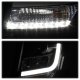 Chevy Suburban 2015-2020 Black LED DRL Projector Headlights