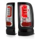 Dodge Ram 2500 1994-2002 Chrome LED Tail Lights Red Tube