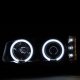 Chevy Silverado 2003-2006 Black Smoked CCFL Halo Projector Headlights LED