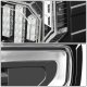 Ford F150 2015-2017 Black LED Tail Lights Outline