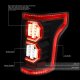 Ford F150 2015-2017 Black Smoked LED Tail Lights Outline