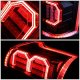 Ford F150 2015-2017 Black Smoked LED Tail Lights Outline