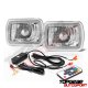 Dodge Aries 1981-1989 Color SMD Halo LED Headlights Kit Remote