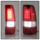 GMC Sierra 2004-2006 Red Clear Custom Full LED Tail Lights