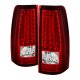 Chevy Silverado 2003-2006 Red Clear Custom LED Tail Lights
