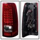 Chevy Silverado 2003-2006 Red Clear Custom LED Tail Lights