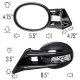 BMW 3 Series Sedan 1999-2005 Black Manual Side Mirror