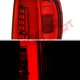 Chevy Colorado 2004-2012 Red and Clear LED Tail Lights Tube