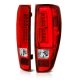 GMC Canyon 2004-2012 Red and Clear LED Tail Lights Tube