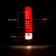 GMC Canyon 2004-2012 Red and Clear LED Tail Lights Tube