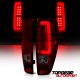 GMC Canyon 2004-2012 Red and Smoked LED Tail Lights Tube