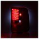 Ford F150 2004-2008 Red Clear LED Tail Lights