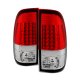 Ford F250 Super Duty 2008-2016 LED Tail Lights Red Clear