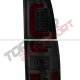 Chevy Silverado 2500 2003-2004 Smoked LED Tail Lights Red Tube