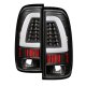 Ford F550 Super Duty 1999-2007 Black Tube LED Tail Lights