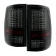 Dodge Ram 2500 2010-2018 Black Smoked C-Custom Full LED Tail Lights