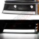 Chevy Silverado 2500 2003-2004 Black Custom Grille LED DRL Headlights Tube Bumper Lights
