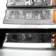 Chevy Silverado 3500 2003-2006 LED DRL Headlights Set LED Tail Lights Red Tube
