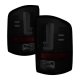GMC Sierra 1500 2016-2018 Black Smoked LED Tail Lights SS-Series