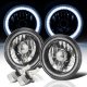Jeep Wrangler JK 2007-2017 Black Chrome LED Headlights Kit SMD Halo