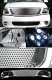 Ford F150 1999-2003 Chrome Grille and Black Headlights Set