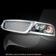 Ford F150 1999-2003 Chrome Grille and Black Headlights Set