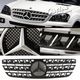Mercedes Benz M Class 1998-2005 Chrome Trim Black Sport Grille with Emblem