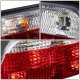 BMW E38 7 Series 1995-2001 Red and Clear Euro Tail Lights