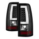 GMC Sierra 3500 1999-2006 Black LED Tail Lights C-Tube