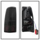 Chevy Silverado 1999-2002 Black Full LED Tail Lights C-DRL