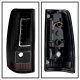 Chevy Silverado 2500 1999-2002 Black LED Tail Lights C-DRL