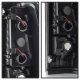 Chevy Silverado 3500 1999-2002 Black Smoked LED Tail Lights C-DRL