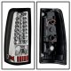 GMC Sierra 3500 1999-2006 Clear LED Tail Lights C-DRL