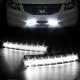 Chevy Silverado 2007-2013 Black Smoked Halo LED DRL Projector Headlights