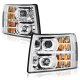 Chevy Silverado 2500HD 2007-2014 Halo LED DRL Projector Headlights