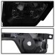 Ford F150 2009-2014 Black Smoked Halo Projector Headlights LED DRL