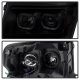 Ford F150 2009-2014 Black Smoked Halo Projector Headlights LED DRL