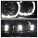 Ford F150 2009-2014 Smoked Halo Projector Headlights LED DRL